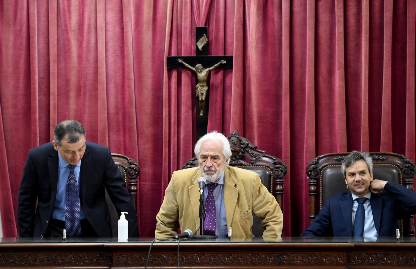 Andrés Vitali, Ernesto Domenech y Santiago Paolini, jueces del Tribunal Oral Criminal III de La Plata