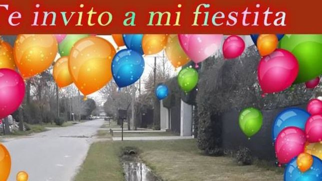 en city bell envian tarjetitas de invitacion para celebrar 10 anos de una perdida de agua