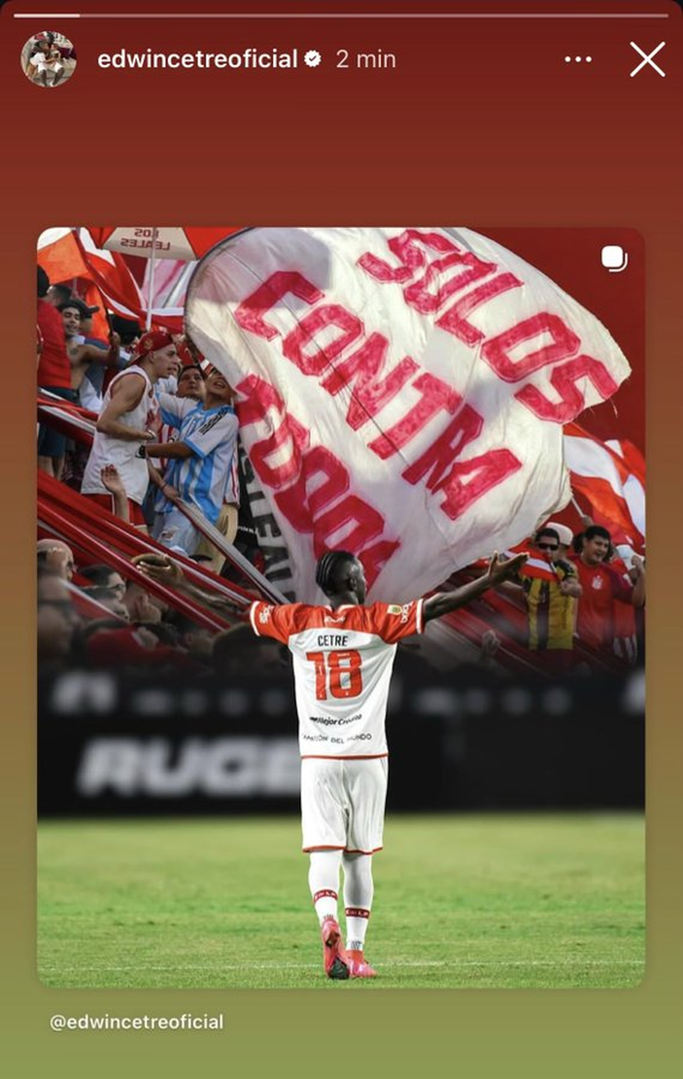 Edwuin Cetré y el lema: 