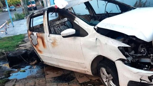 choco un auto robado, discutio con un joven y lo mato de un tiro en la cabeza