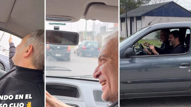 video: alak uso el famoso clio de kicillof para ir al acto de lanzamiento de su campana