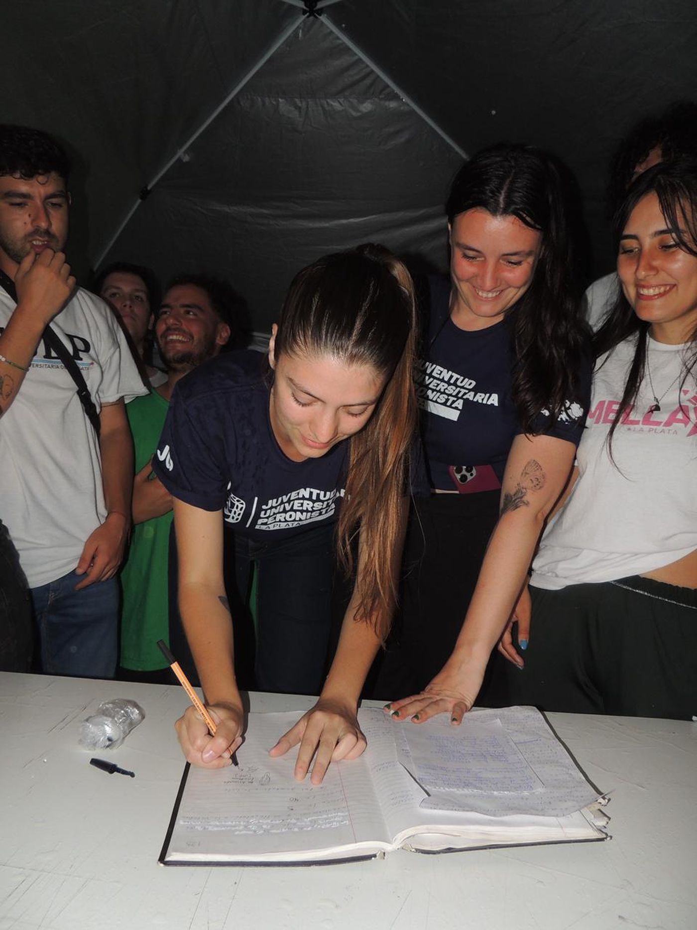 Eugenia Sala, al ser electa presidenta de la FULP
