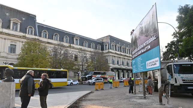 piden informes sobre las obras en las plazas san martin e italia