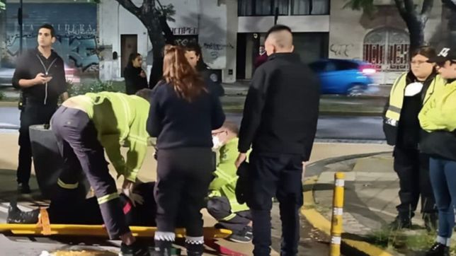 fractura de craneo y sangrado de oido: ¿como esta el inspector atropellado en la plata?