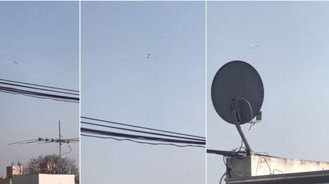 una avioneta dio vueltas por el cielo de la plata para decirle feliz cumpleanos a daniela