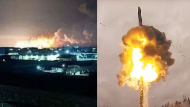 impactantes videos del bombardeo del inicio de la guerra en ucrania