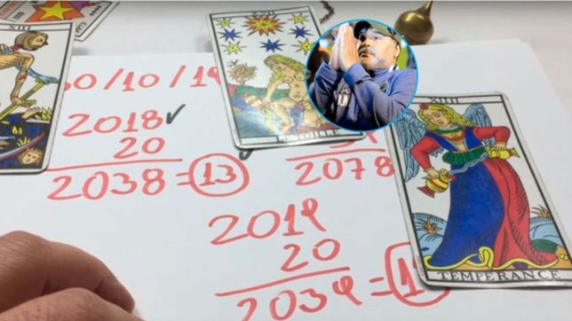 el video viral de un tarotista que anticipa el futuro de maradona y gimnasia