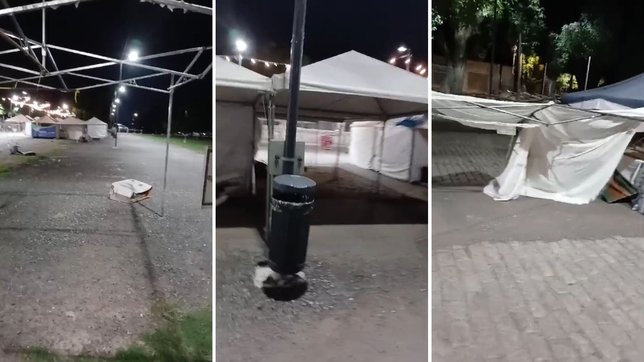 desaparecieron gazebos del paseo de meridiano v y denunciaron un robo, pero los estaban renovando