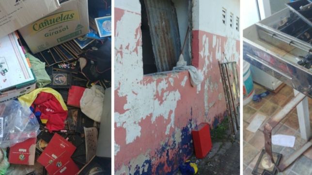 robo y vandalismo en un club de la plata: se llevaron hasta las camisetas de los chicos