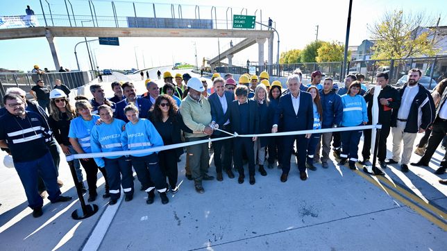 inauguraron las obras en la autopista y ya se puede usar la bajada de 520