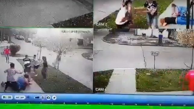 video: atacaron brutalmente a una mujer en una pelea vecinal