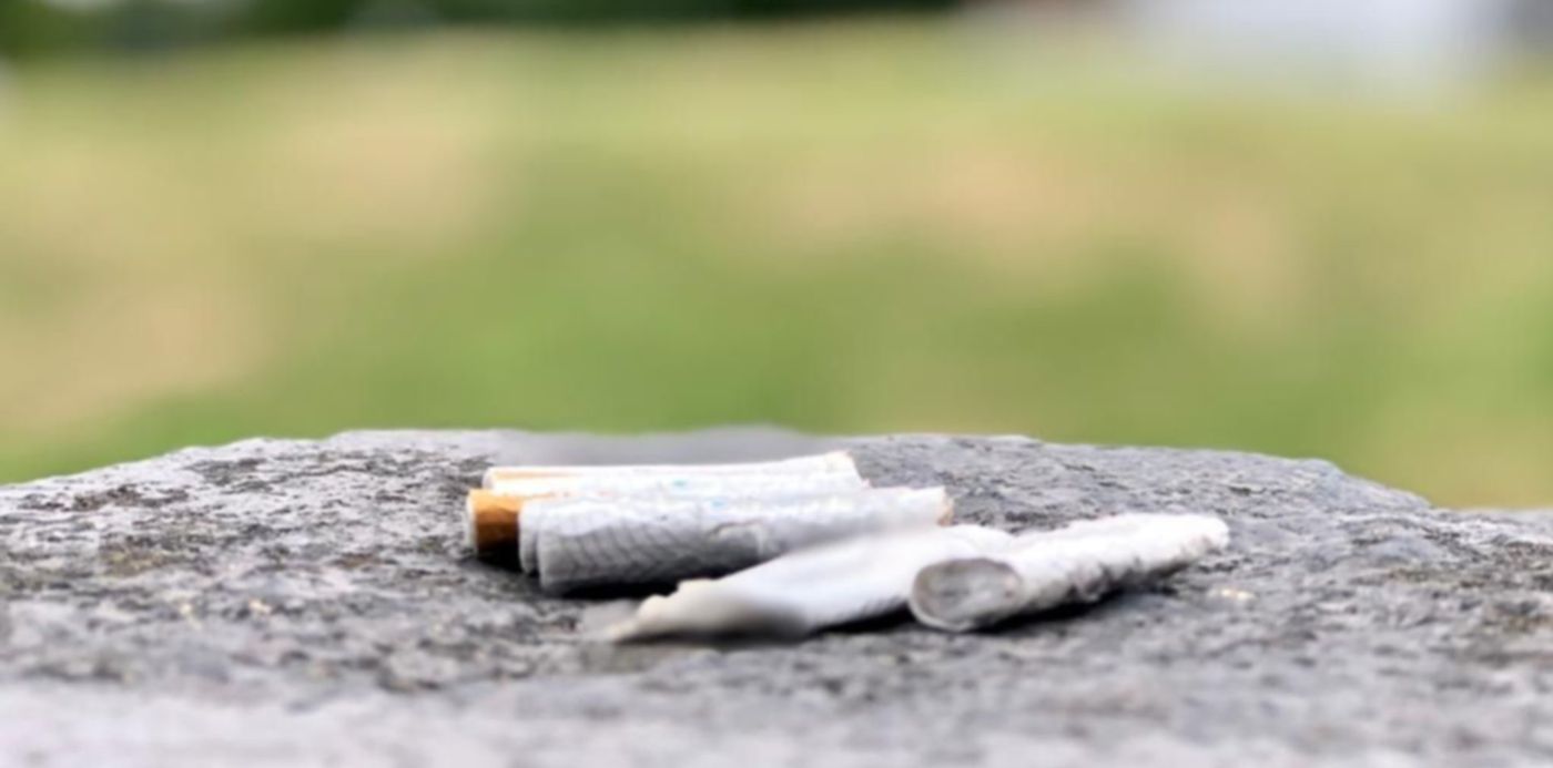 colillas de cigarrillo