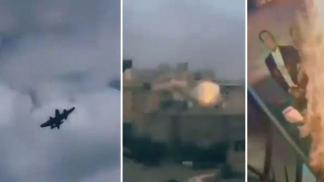 el impactante video a color que recuerda el bombardeo de 1955 en plaza de mayo