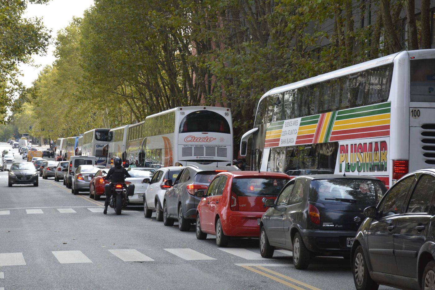Hinchas de Estudiantes movilizan a la final con Vélez en Santiago del Estero (23).jpg