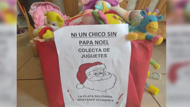 con la colecta de juguetes y golosinas, empezo otra edicion de ?ni un chico sin papa noel?