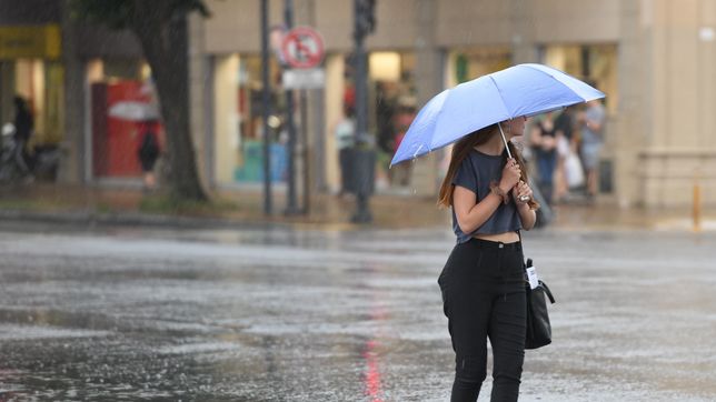 llovio en la plata y hay alerta por fuertes tormentas, rafagas de viento y caida de granizo
