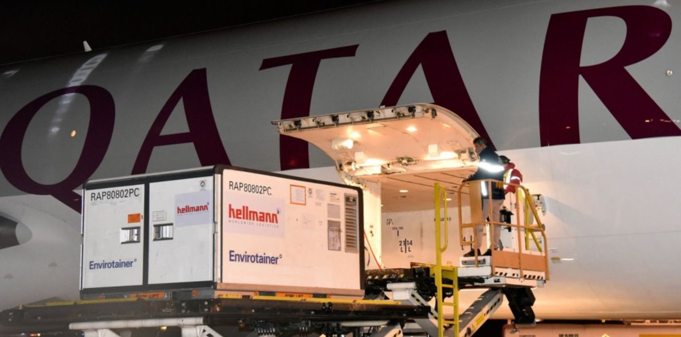 Llegada de vacunas sinopharm