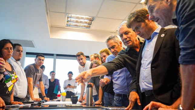kicillof superviso el operativo de contencion en la plata ante el alerta por tormentas
