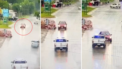 Un adolescente de La Plata robó un auto, fue perseguido por la Policía y terminó chocando contra un patrullero