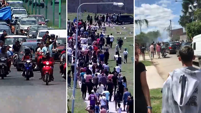 los videos del escandalo en el entierro de un chico muerto en ensenada