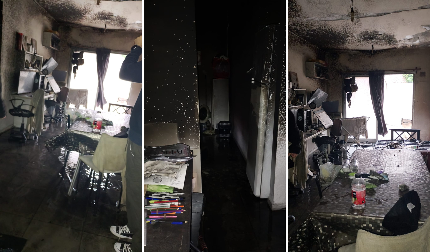 Incendio en departamento de digoanal 80