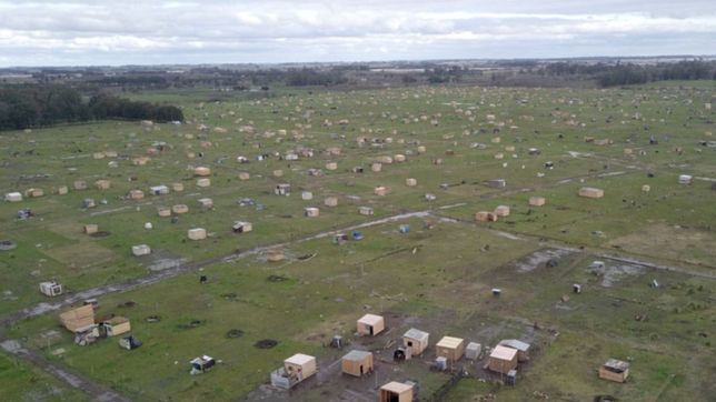 desde el aire, asi se ve la toma del ex club de planeadores de los hornos