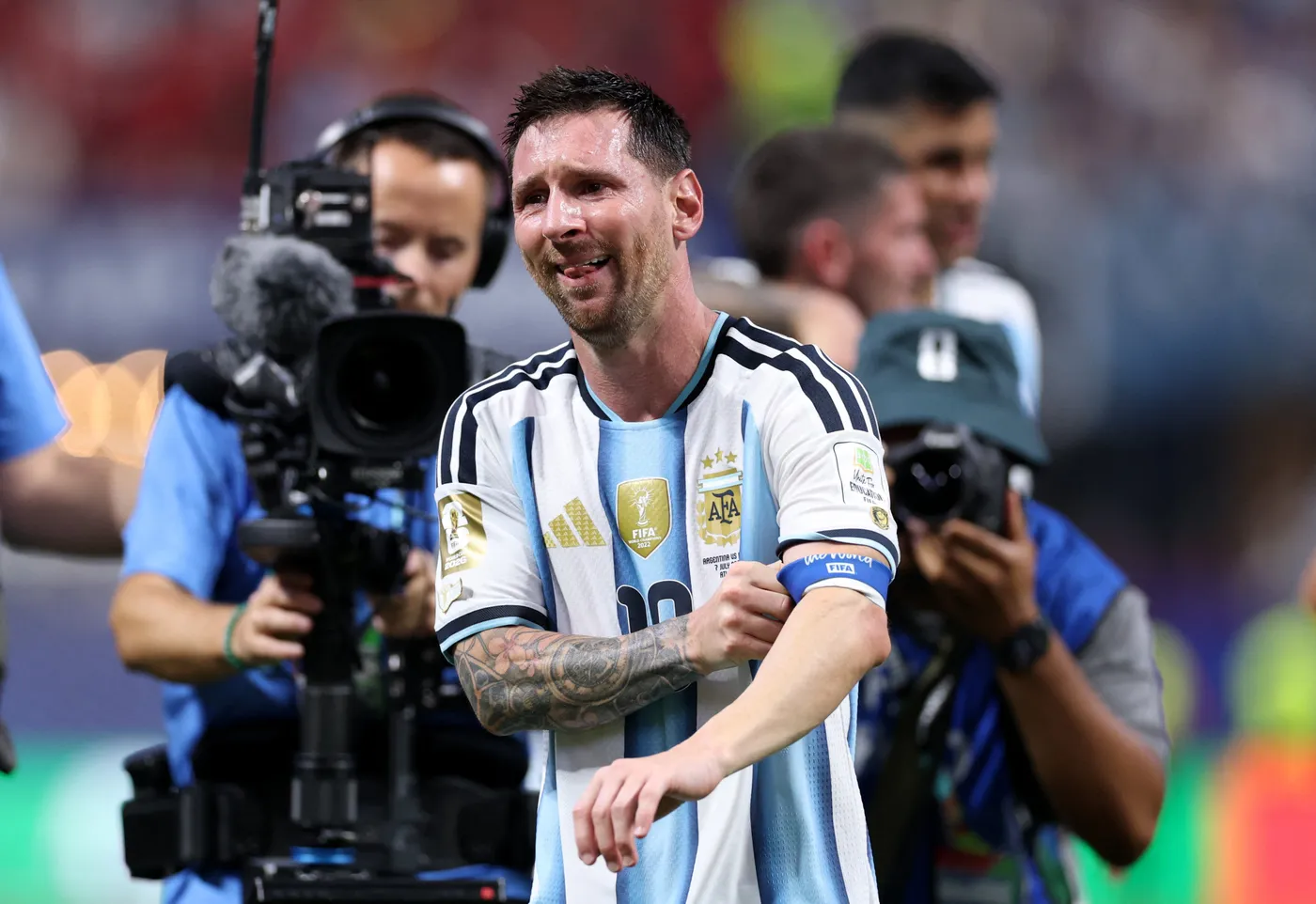 Messi emoción argentina egipto