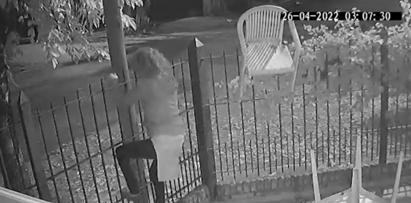 VIDEO: Captan a una mujer araña robando muebles de patio de una casa de La  Plata