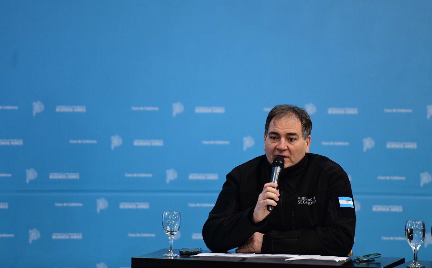 El ministro de Seguridad de la Provincia, Javier Alonso, en conferencia de prensa El ministro de Seguridad de la Provincia, Javier Alonso, en conferencia de prensa