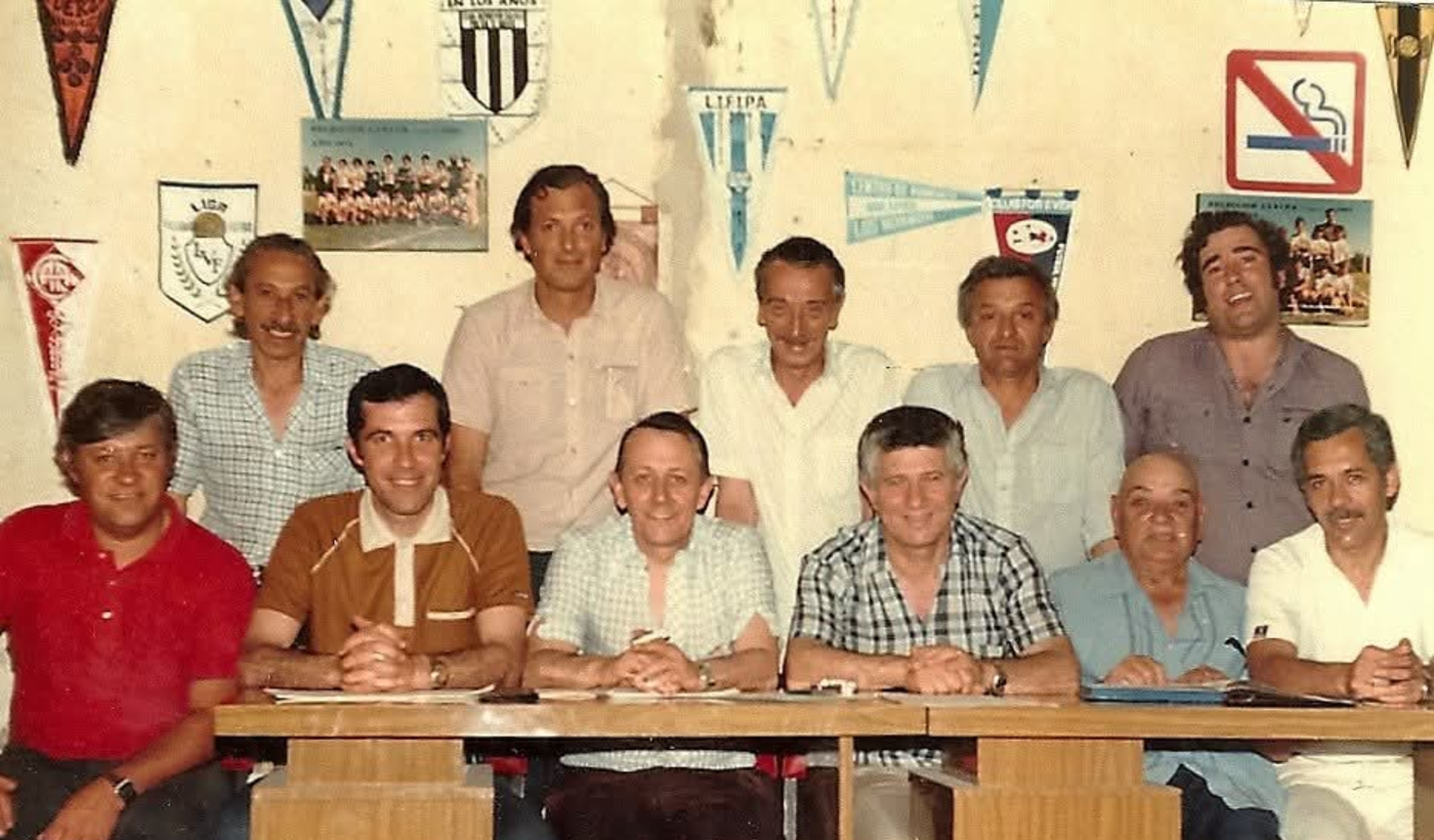 LIFIPA recién creada (Con camiseta marrón, un joven Pedersoli).
