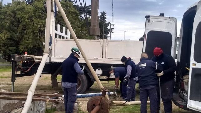 falta de agua: obras en gonnet y baja presion en los hornos y arturo segui