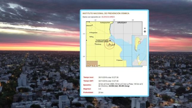 temblo la plata: se sintio un sacudon de varios segundos en toda la region