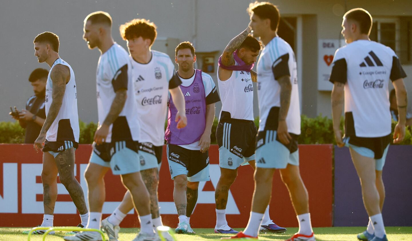 Messi entrenamiento Selección argentina 2