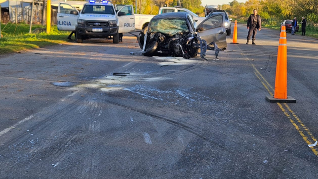grave choque frontal en ruta 36 a la altura de la plata con dos heridos