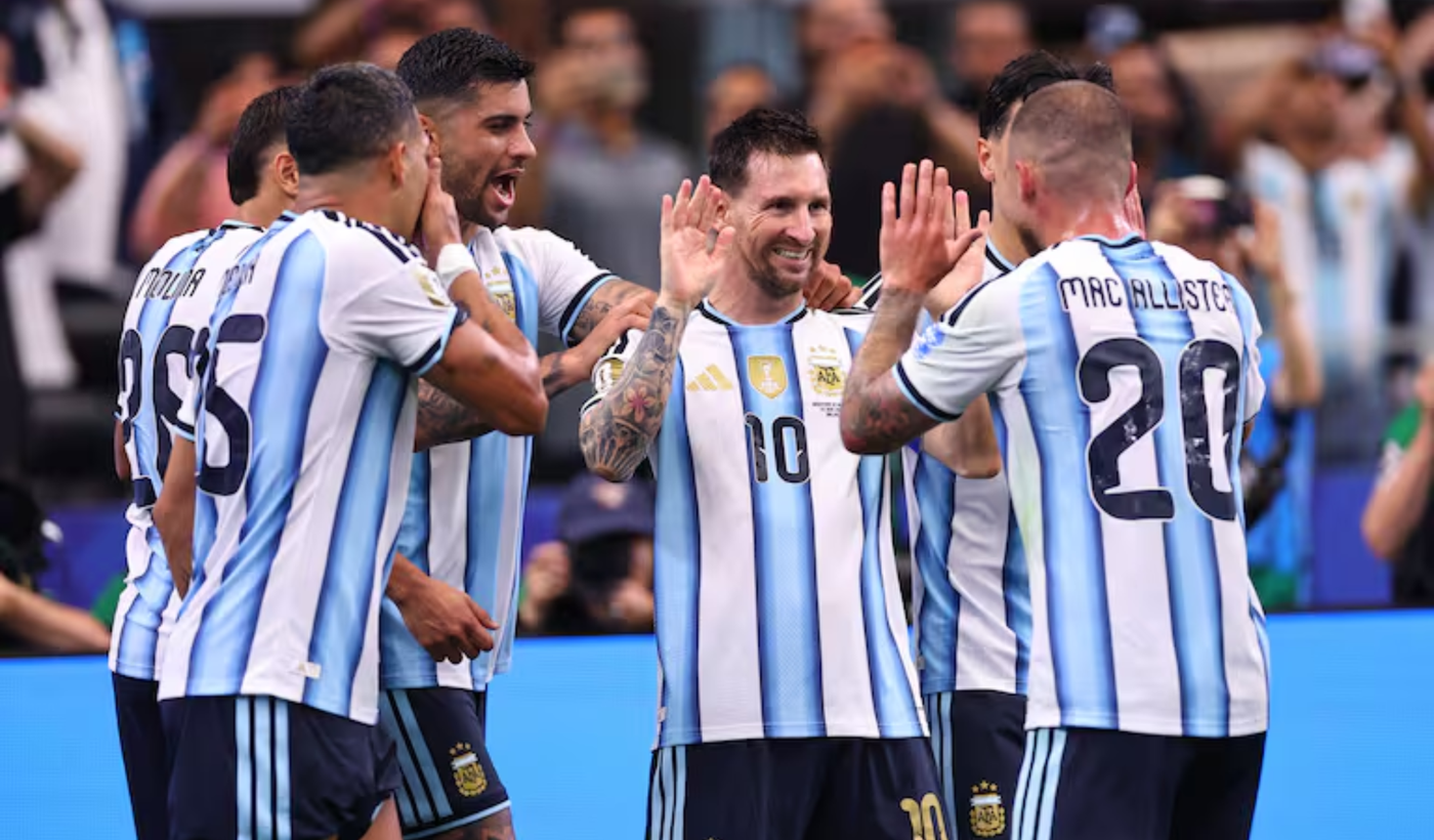 Seleccion argentina festejo gol Mundial 2026 Messi