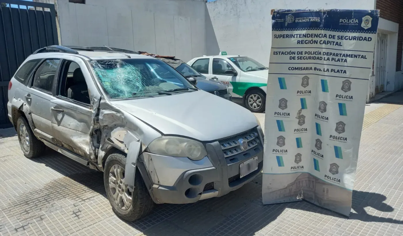 El auto involucrado en el accidente fatal en La Plata