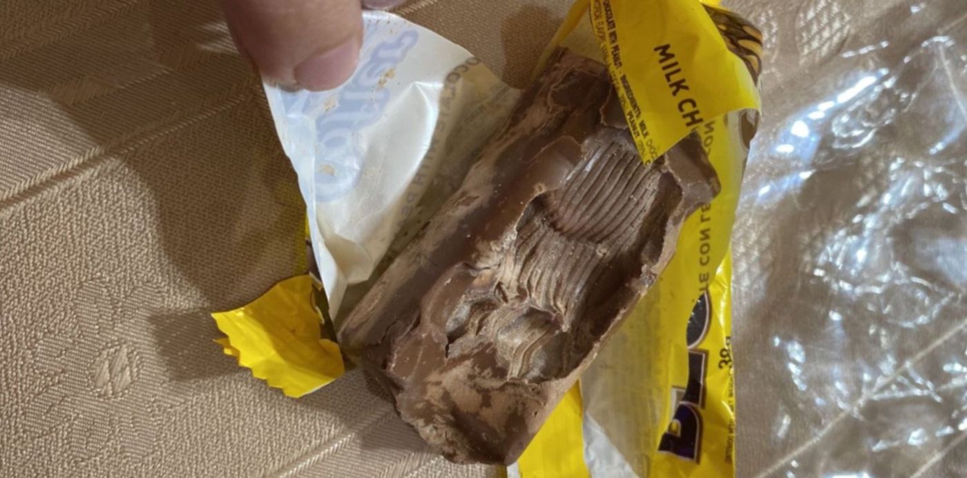 chocolate en mal estado