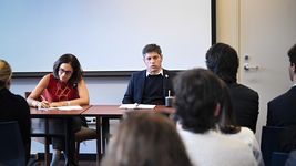 kicillof cerro su visita a estados unidos con una charla en la universidad de columbia