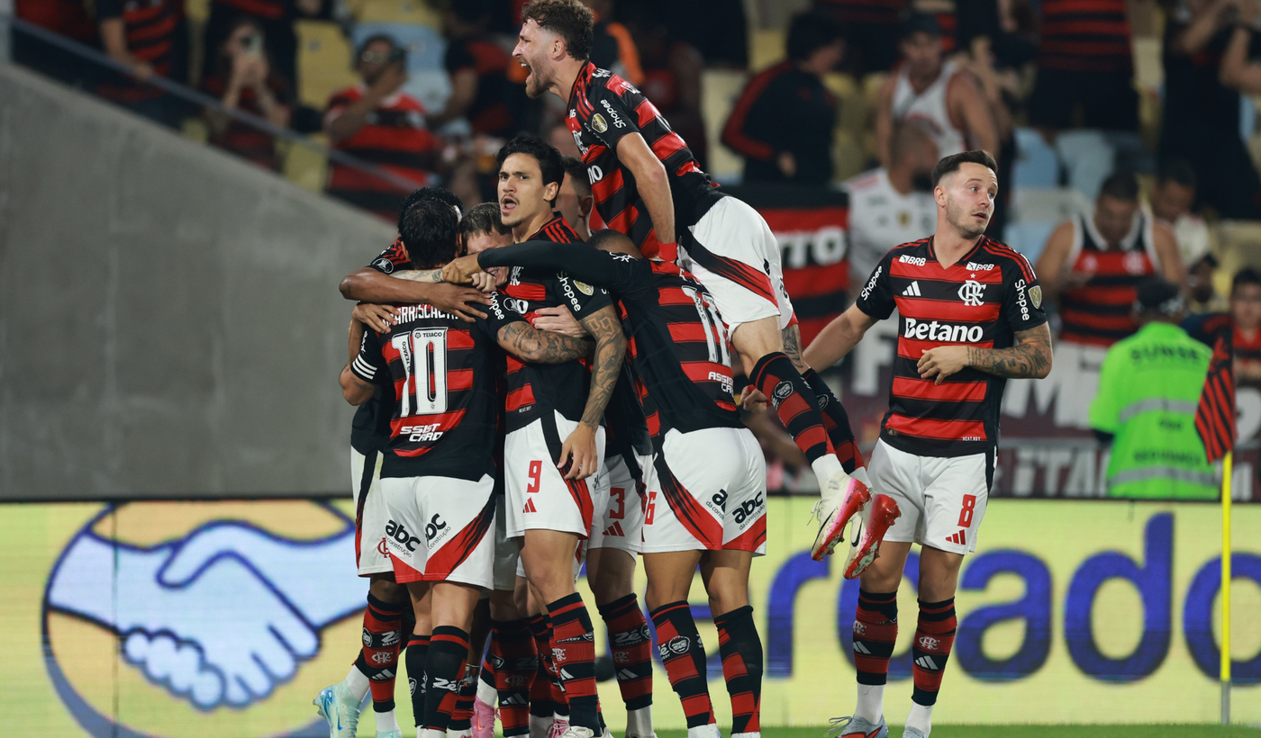 Flamengo Estudiantes festejo