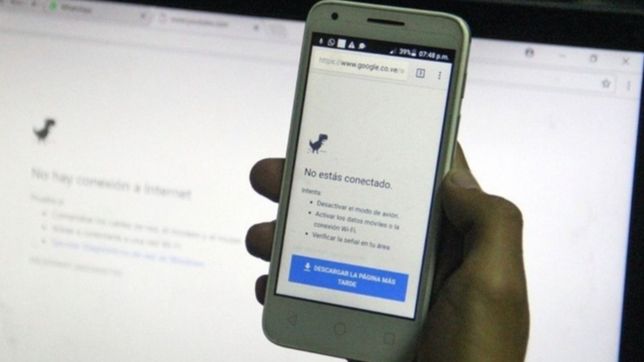 corte masivo y fallas en las empresas de internet, television y celular