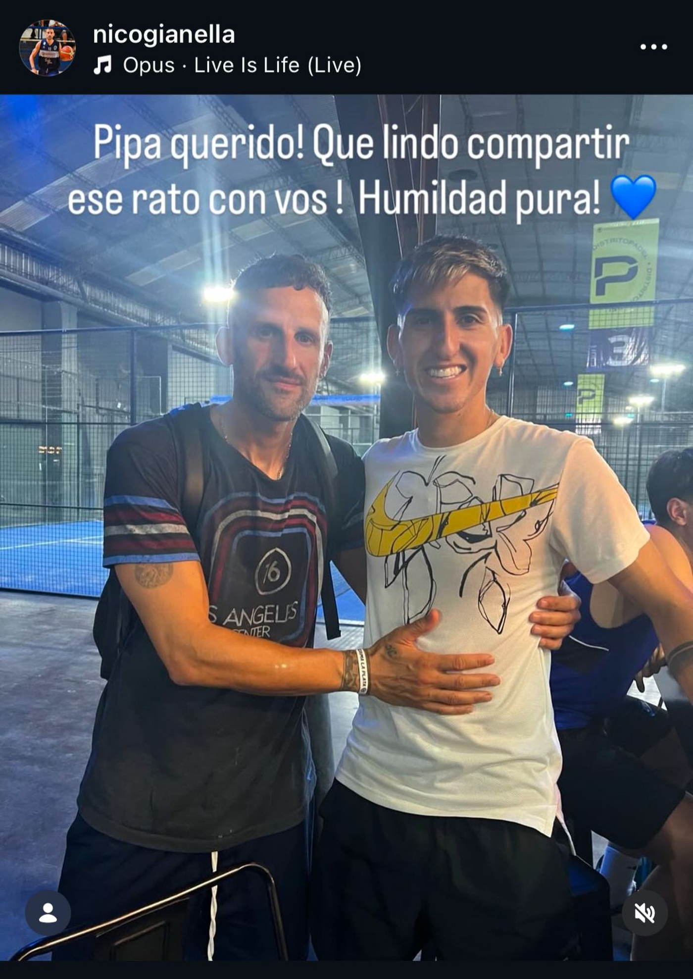 Nicolás Gianella junto a Alan Lescano.