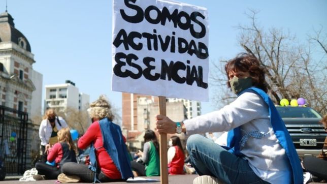 jardines maternales se movilizaron y piden ayuda al gobierno