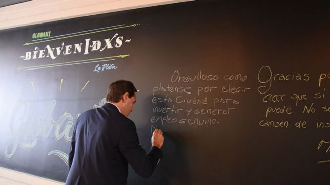 garro y vidal visitaron globant, una empresa de la plata que no para de crecer