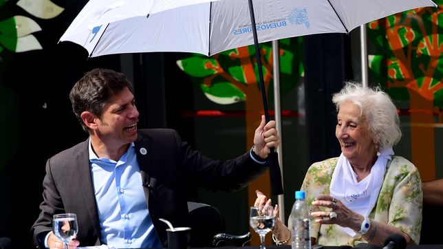 estela de carlotto tuvo un guino hacia axel kicillof y reclamo la unidad