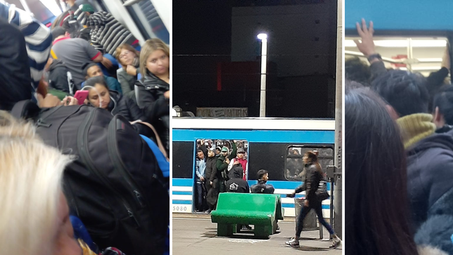 el tren roca estallo de pasajeros por los cambios en las frecuencias y hay incertidumbre y demoras