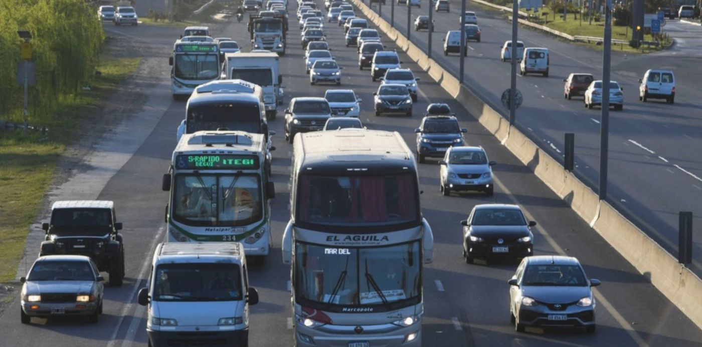 Tránsito Éxodo turístico Ruta 2