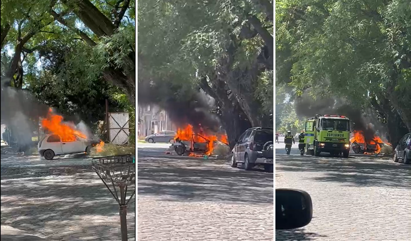 auto incendiado meridiano v