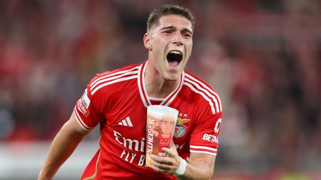 de estudiantes a benfica: se desato la rollheisermania con la locura de los hinchas