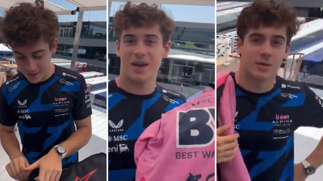 mediante un video sorpresa, colapinto revelo el misterio de su nuevo traje