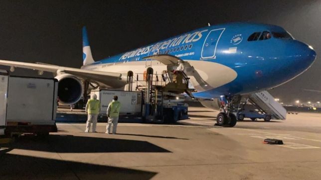 llego el tercer vuelo proveniente de china con 244.800 dosis de la vacuna sinopharm